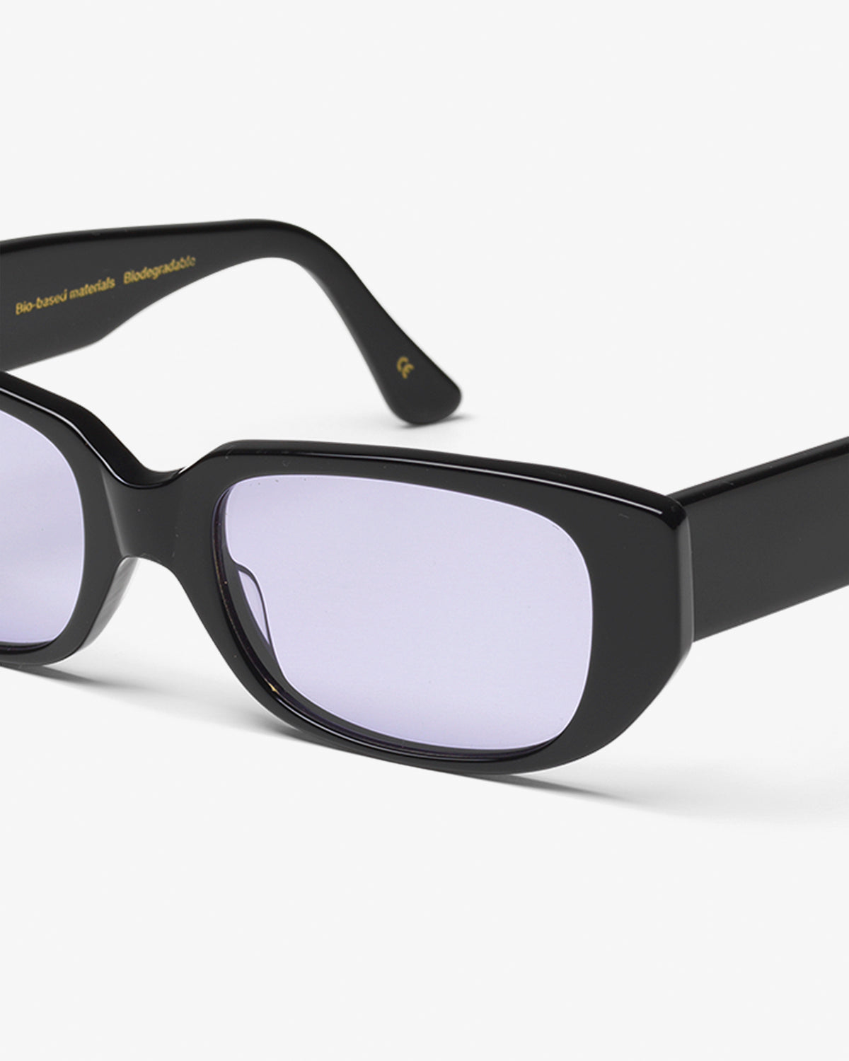 Sunglass 10 - Deep Black Solid - Lavender