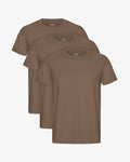 Classic Organic Tee - Cedar Brown (3-Pack)