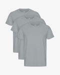Classic Organic Tee - Steel Blue (3-Pack)