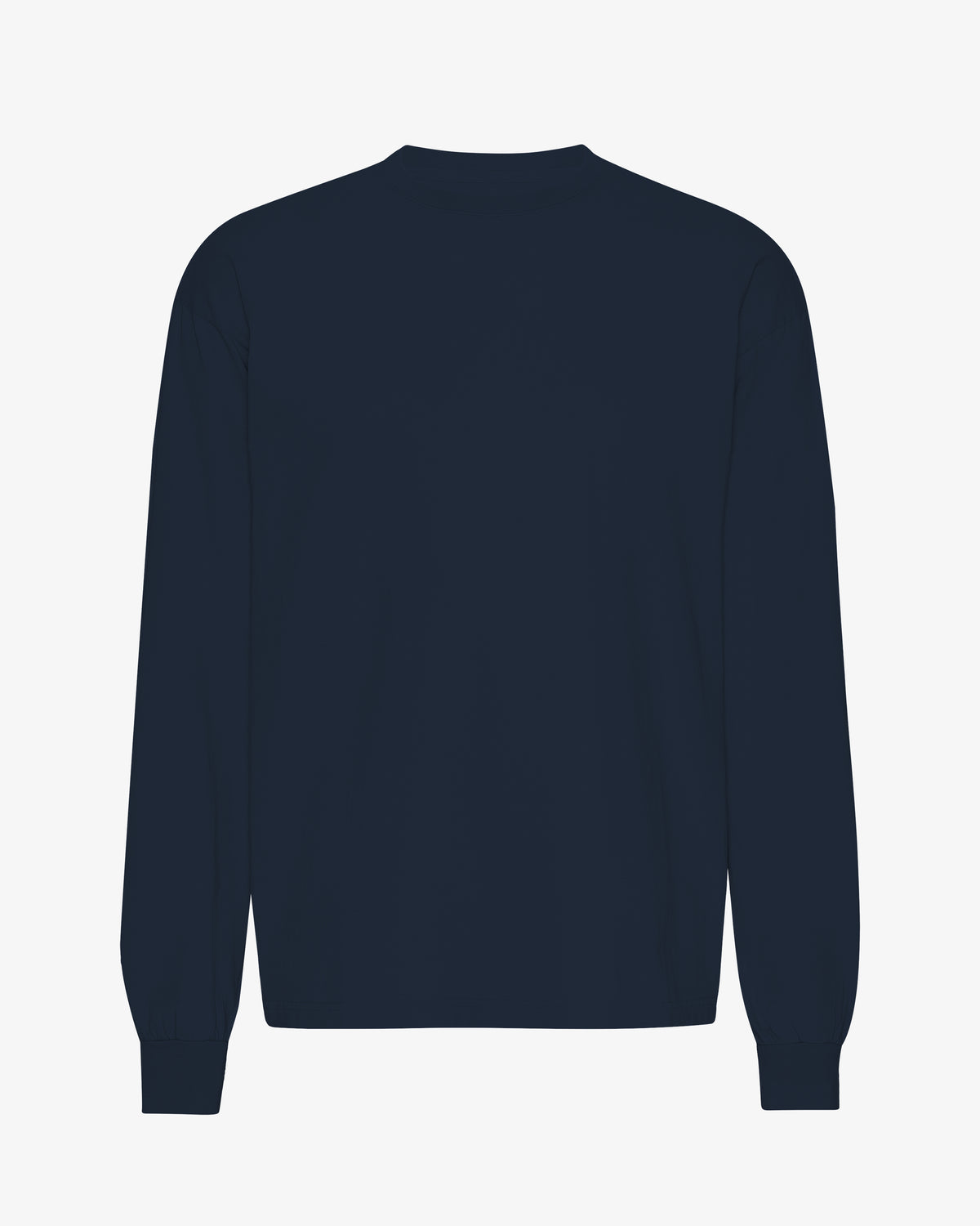 Oversized Organic LS T-Shirt - Navy Blue
