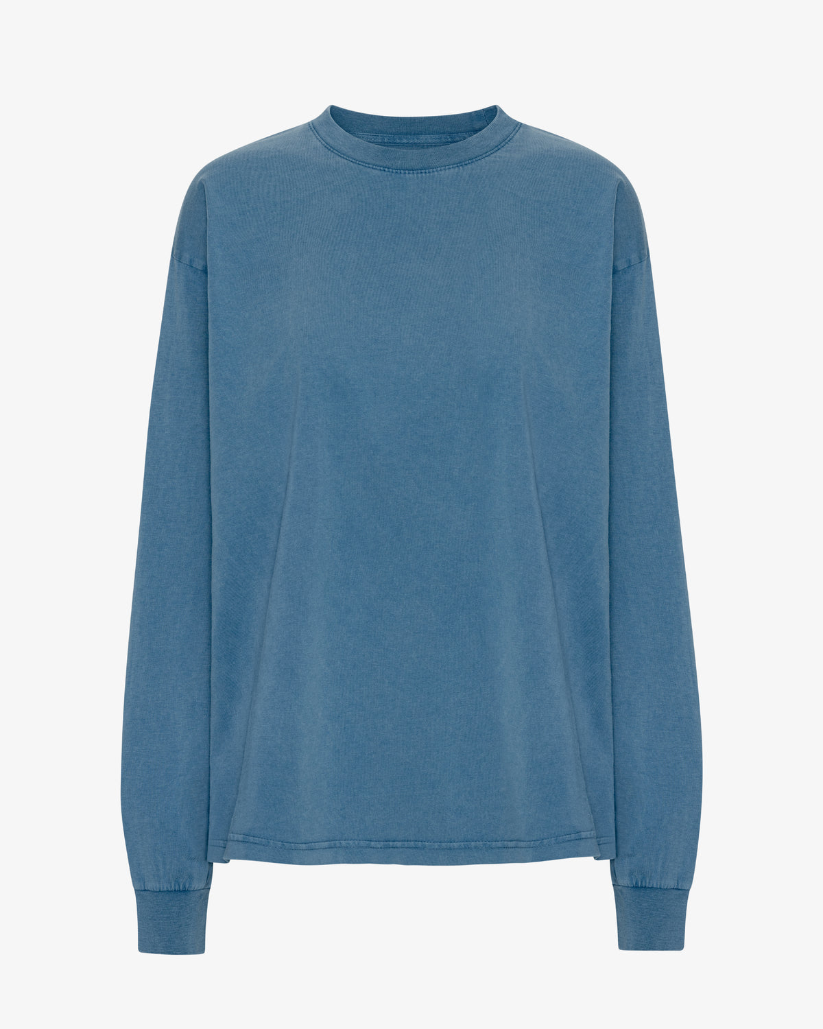 Oversized Organic LS T-Shirt - Faded Indigo