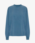 Oversized Organic LS T-Shirt - Faded Indigo