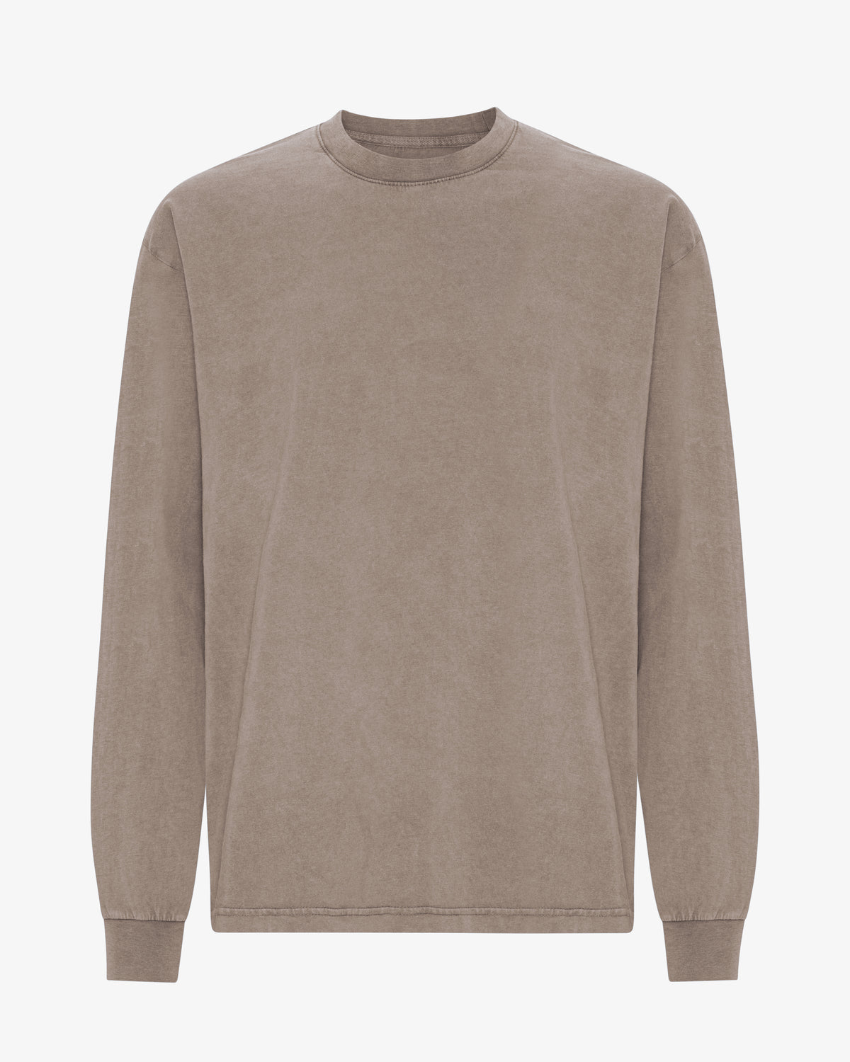 Oversized Organic LS T-Shirt - Faded Khaki