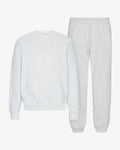 Organic Relaxed Sweatsuit - Snow Melange