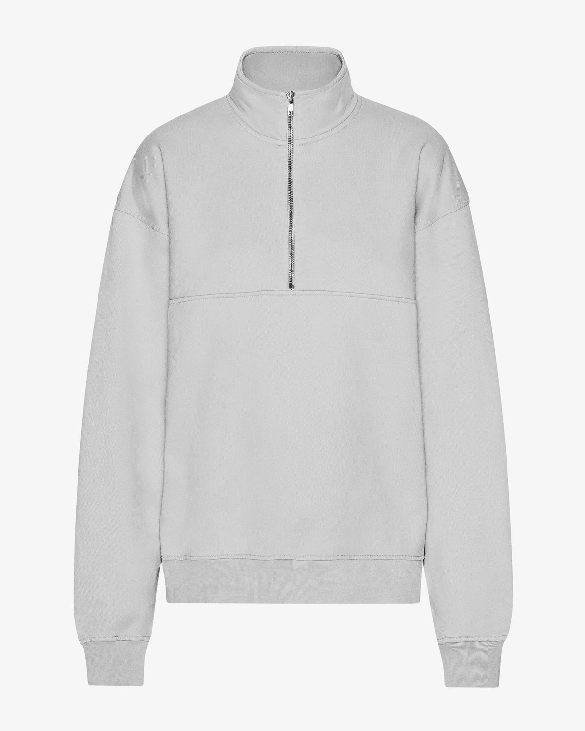 Organic Quarter Zip - Faded Grey