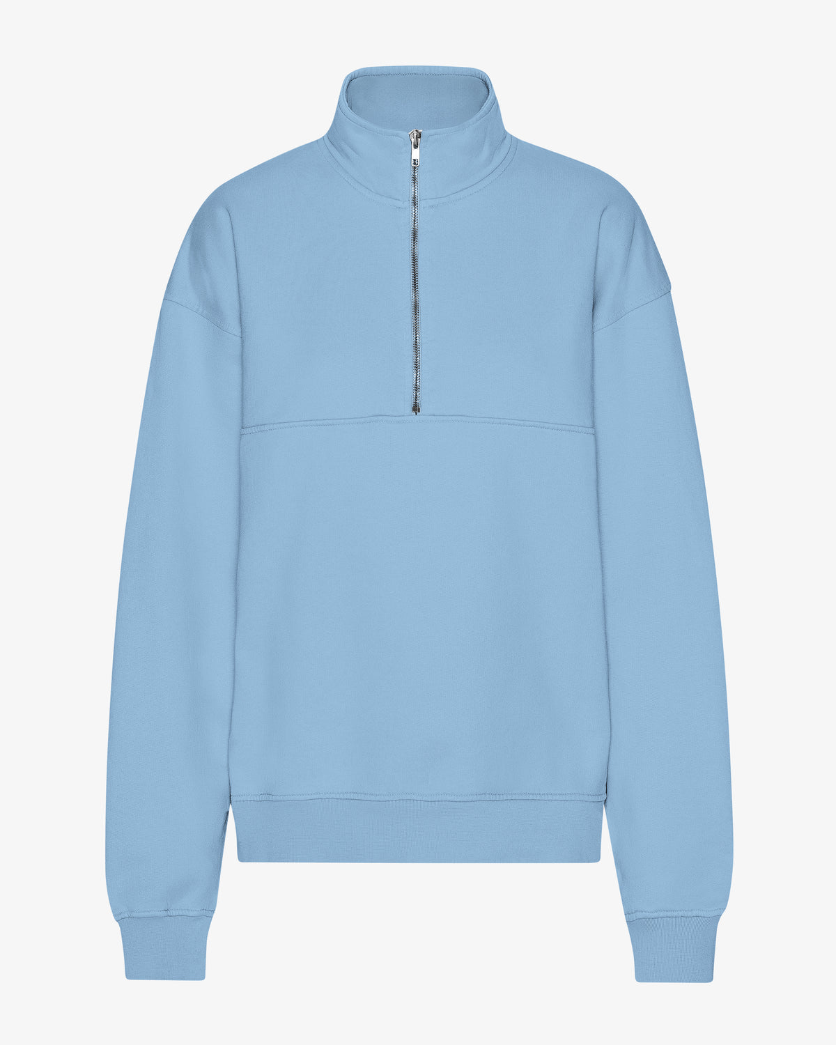 Organic Quarter Zip - Seaside Blue