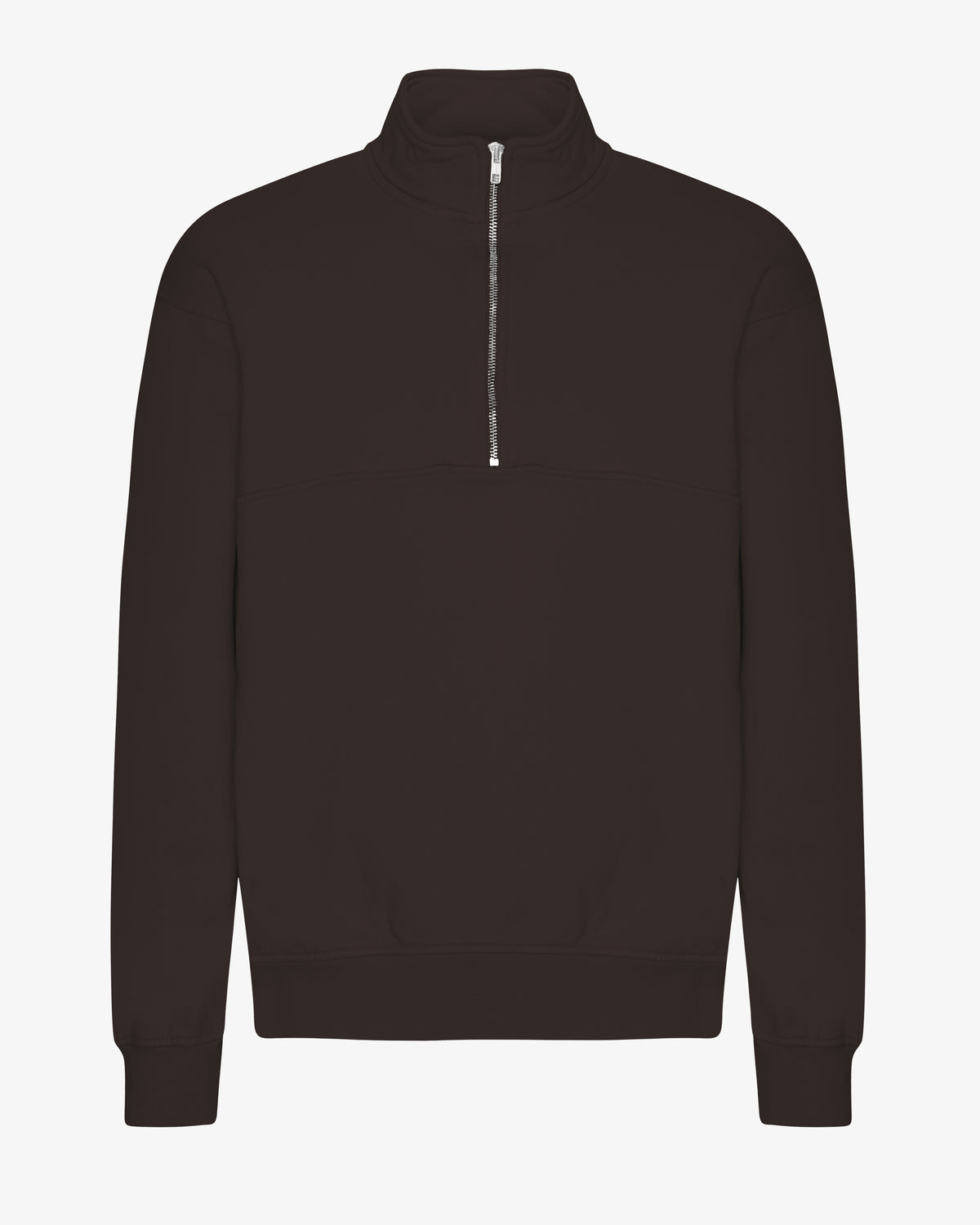 Organic Quarter Zip - Coffee Brown