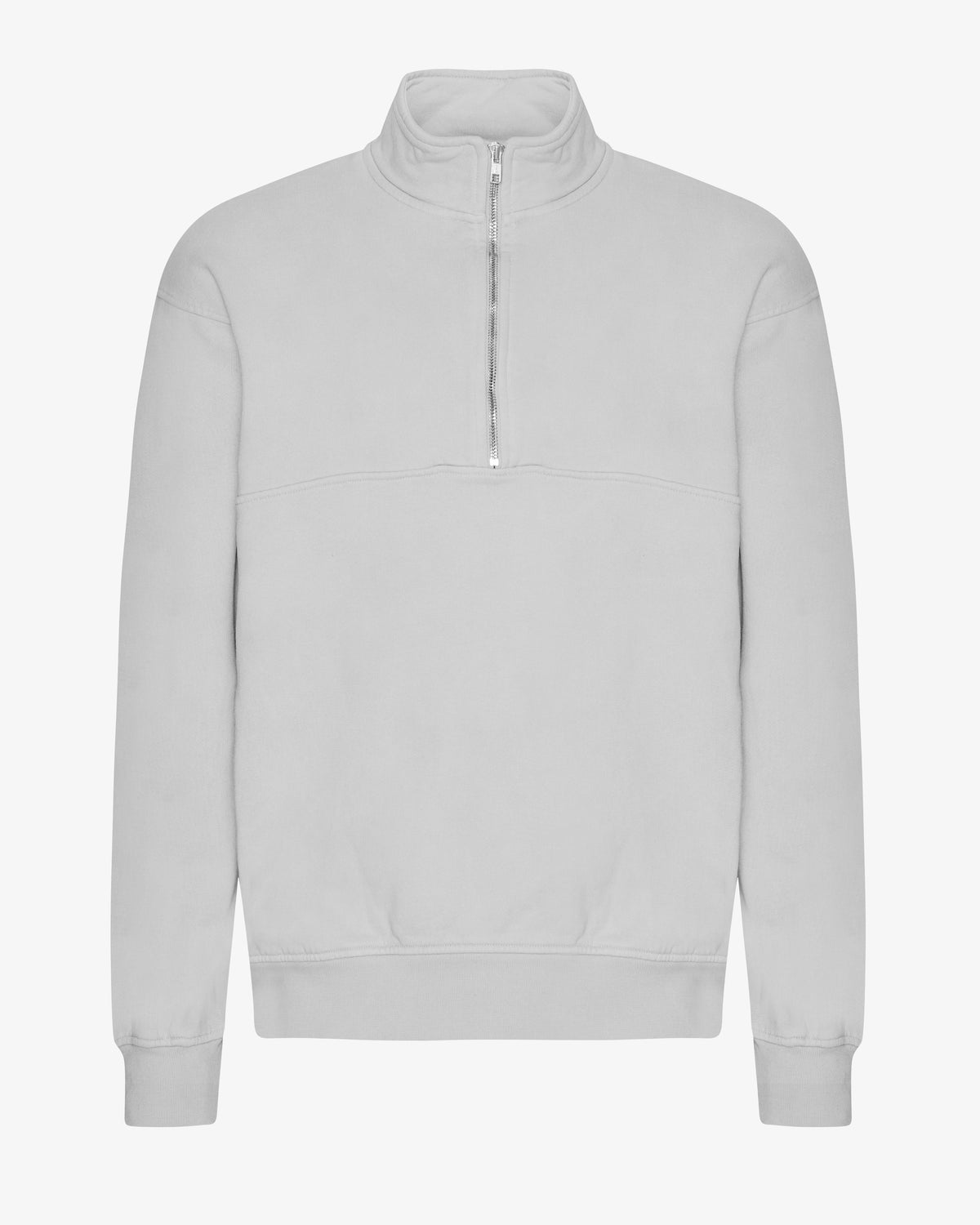 Organic Quarter Zip - Faded Grey