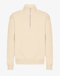 Organic Quarter Zip - Ivory White