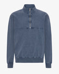 Organic Quarter Zip - Neptune Blue