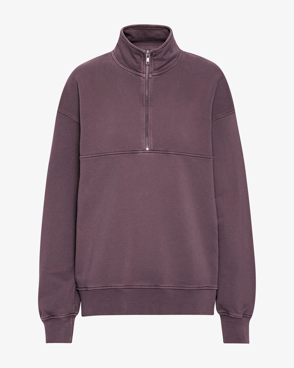 Organic Quarter Zip - Faded Grape
