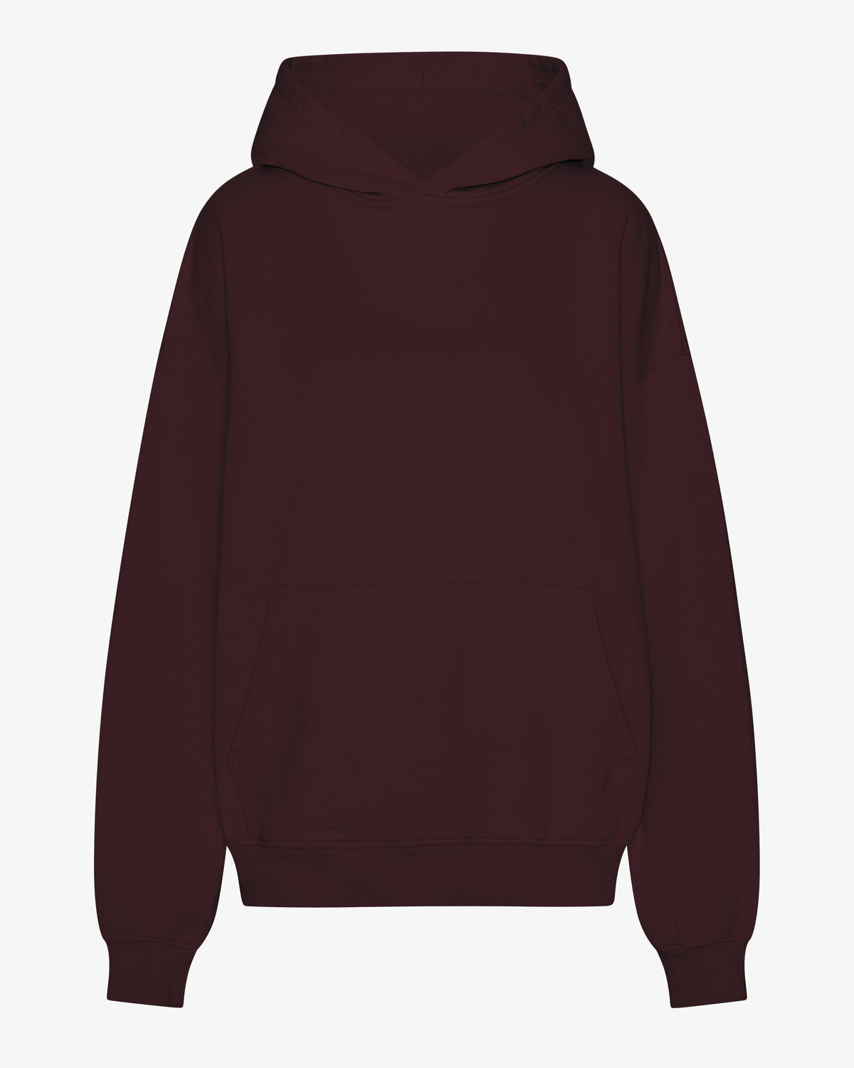 Organic Oversized Hood - Oxblood Red
