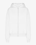 Organic Oversized Zip Hood - Optical White