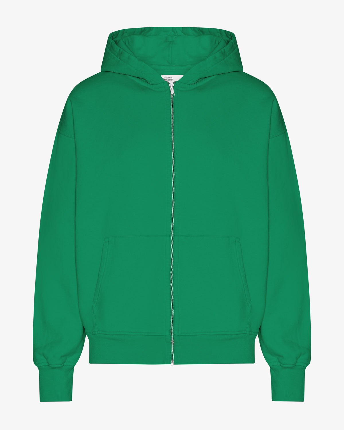 Organic Oversized Zip Hood - Kelly Green