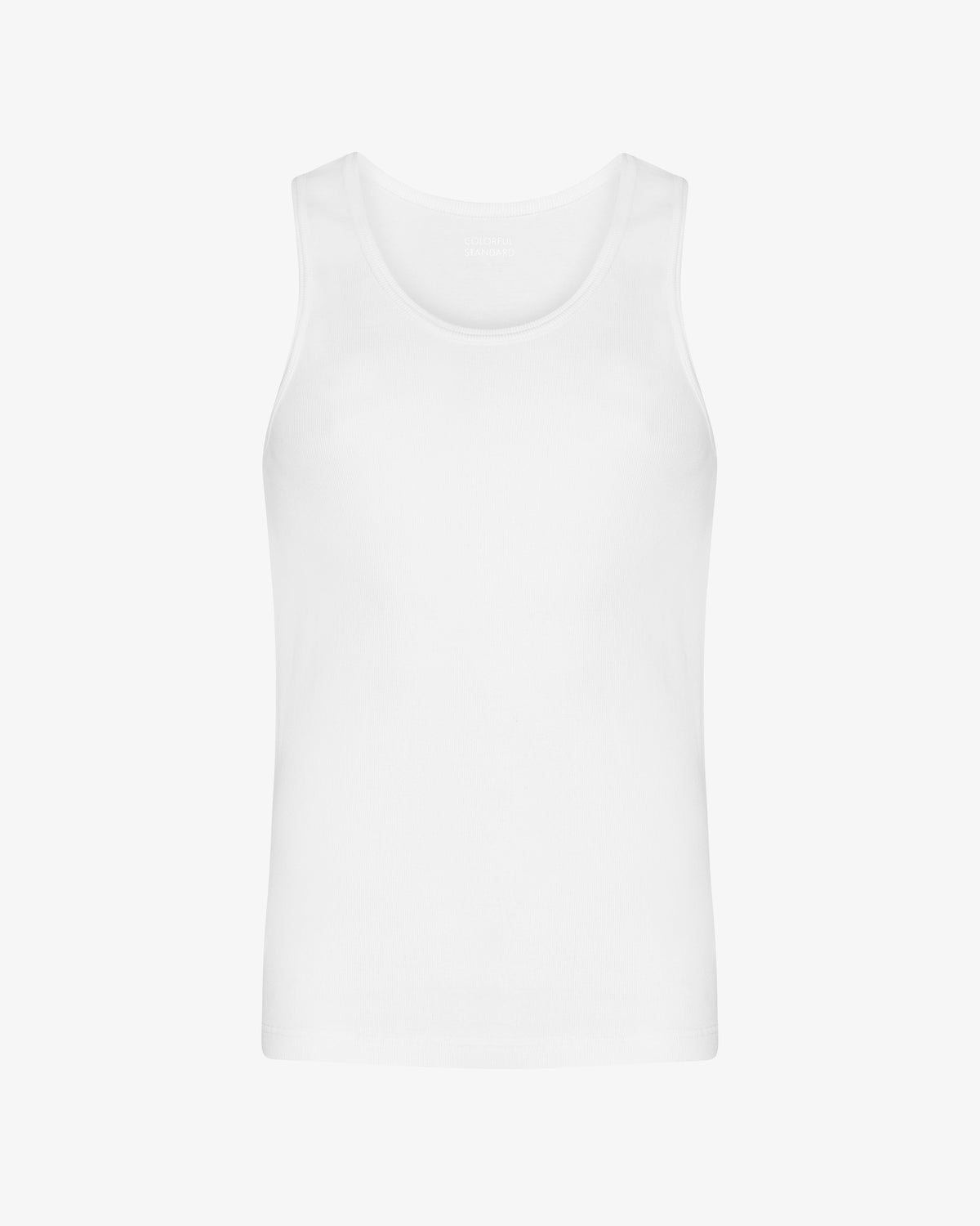 Organic Rib Tank Top - Optical White