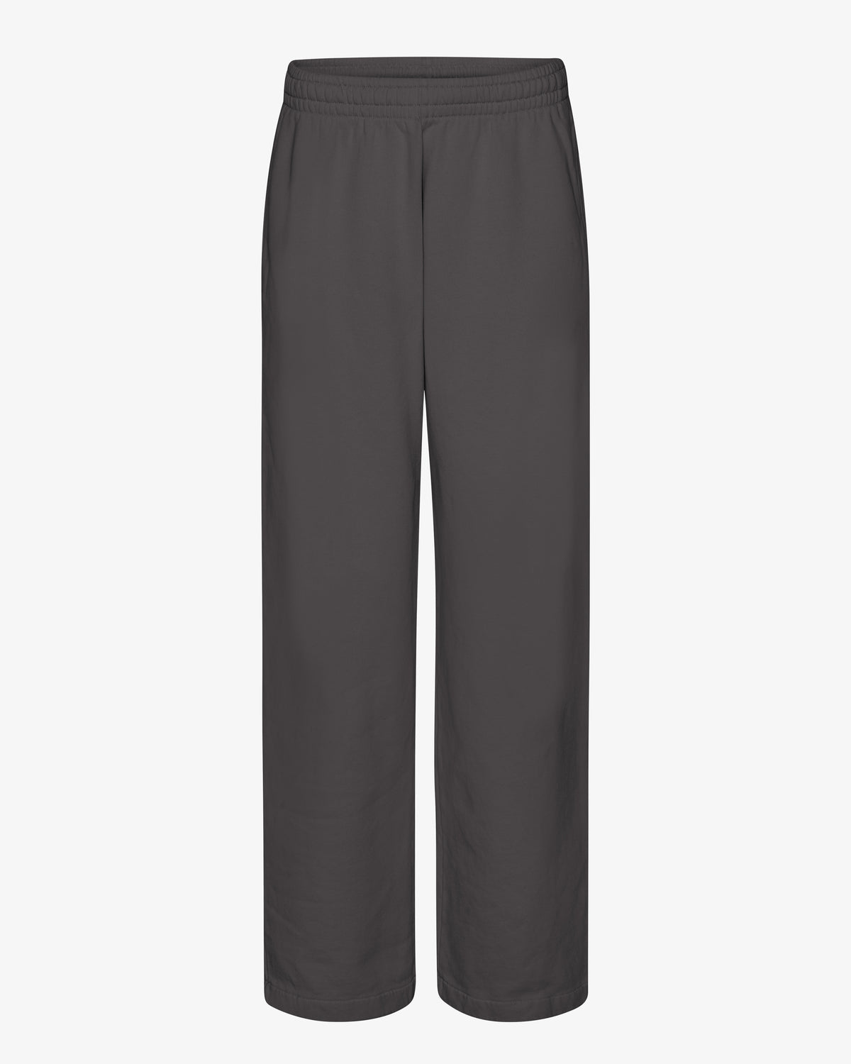 Organic Straight Leg Sweatpants - Lava Grey