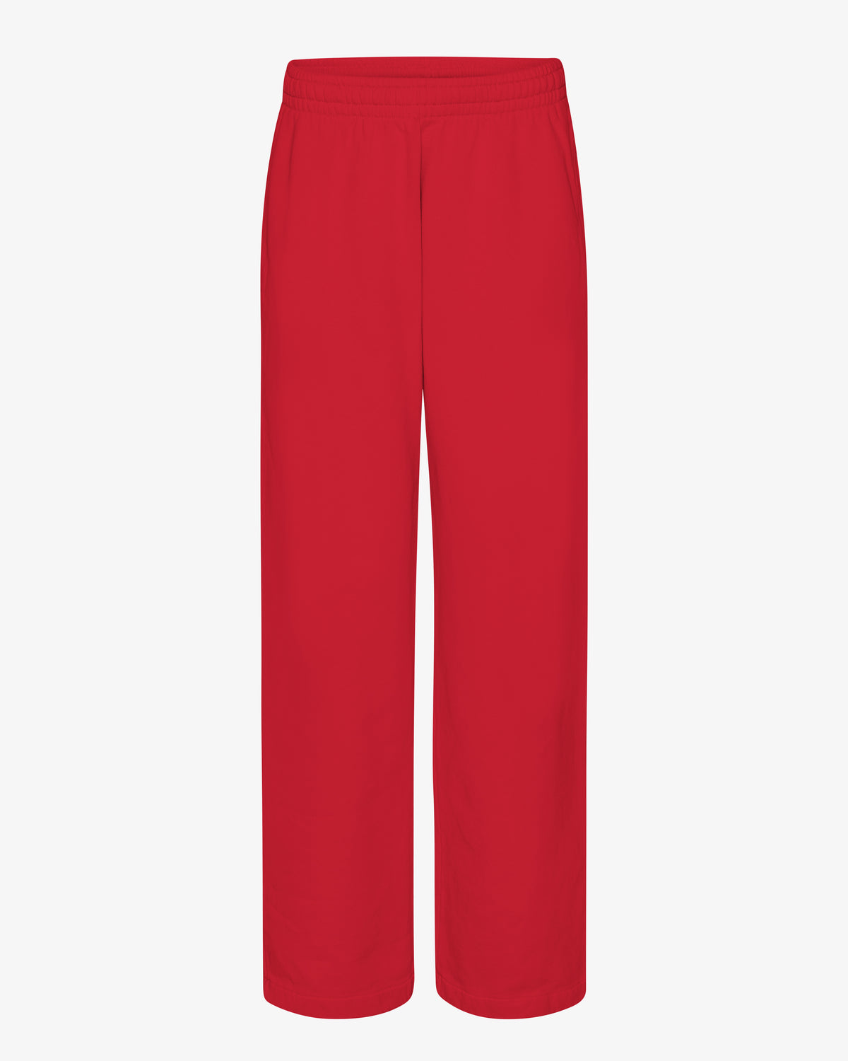 Organic Straight Leg Sweatpants - Scarlet Red