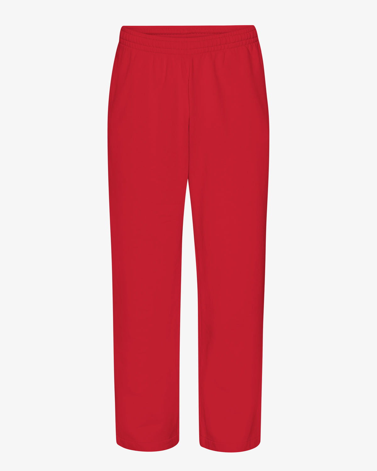 Organic Straight Leg Sweatpants - Scarlet Red