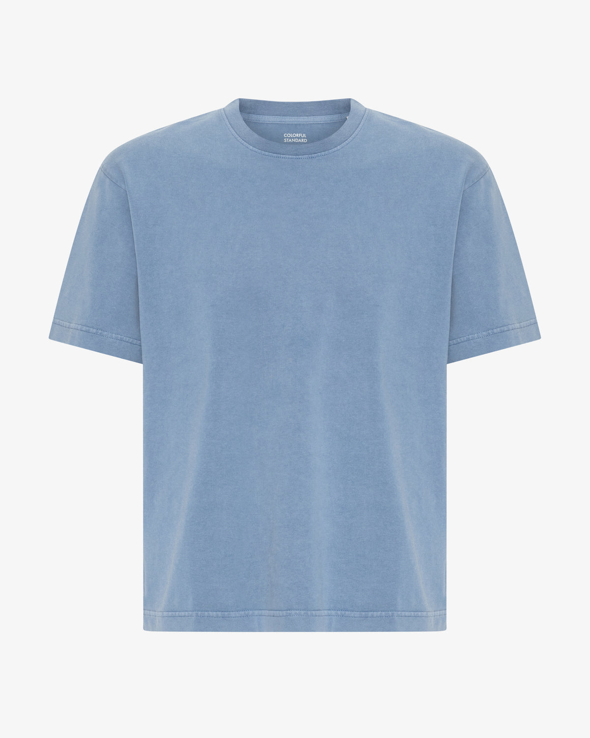 Heavy Organic Boxy Tee - Faded Indigo