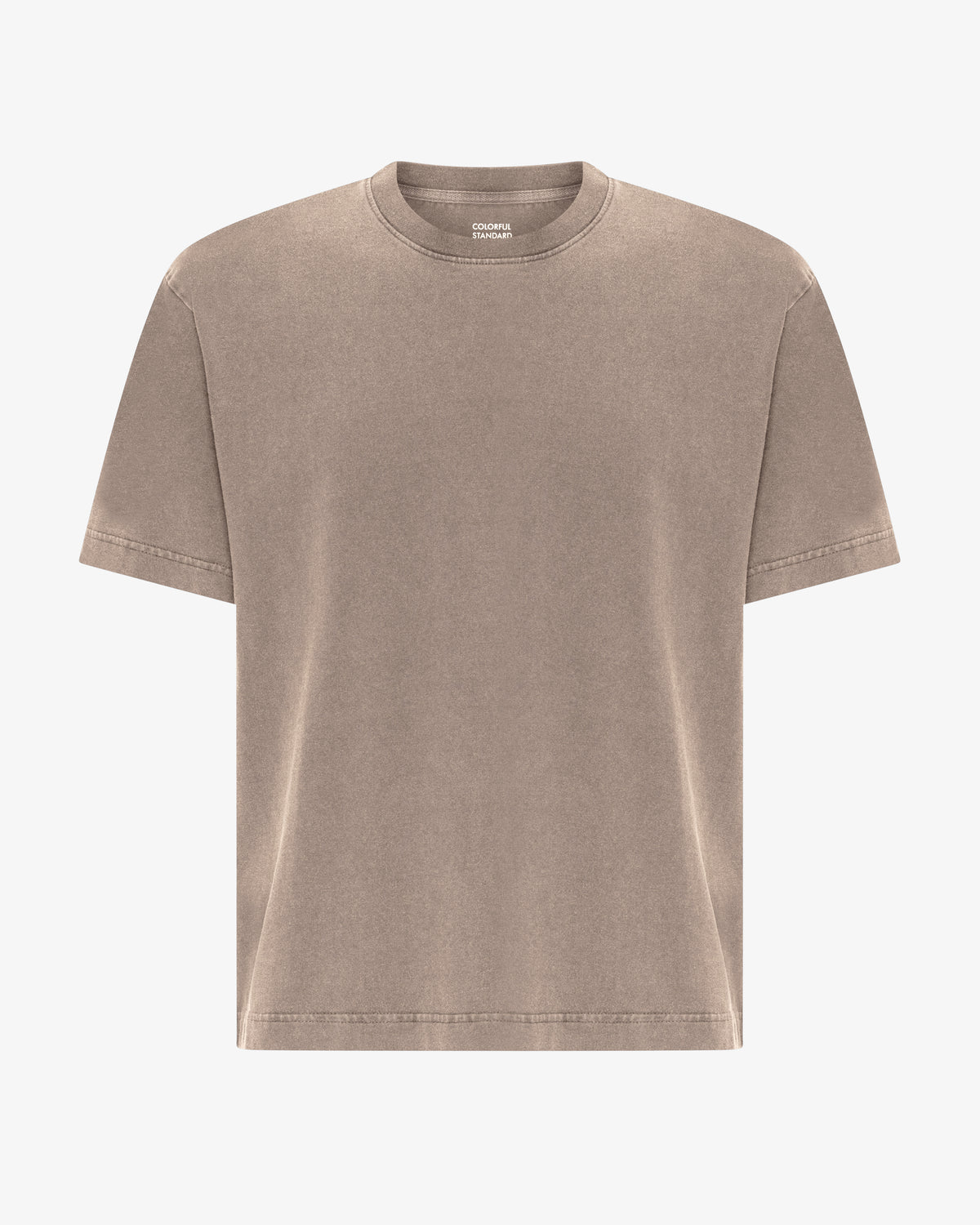 Heavy Organic Boxy Tee - Faded Khaki