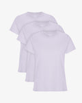 Women Light Organic Tee - Soft Lavender (3-Pack)