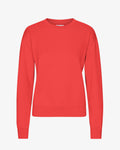 Women Classic Organic Crew - Red Tangerine