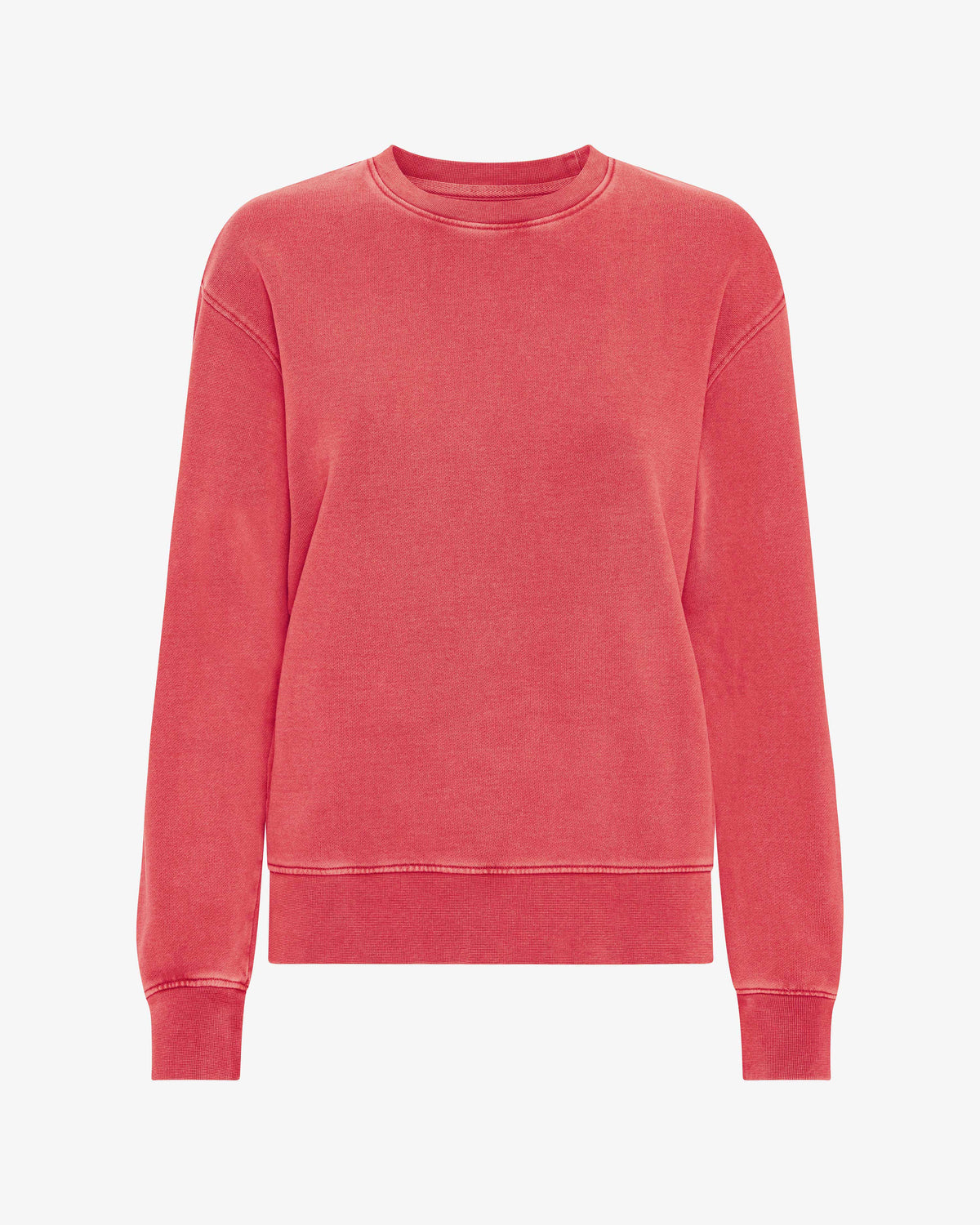 Women Classic Organic Crew - Faded Red