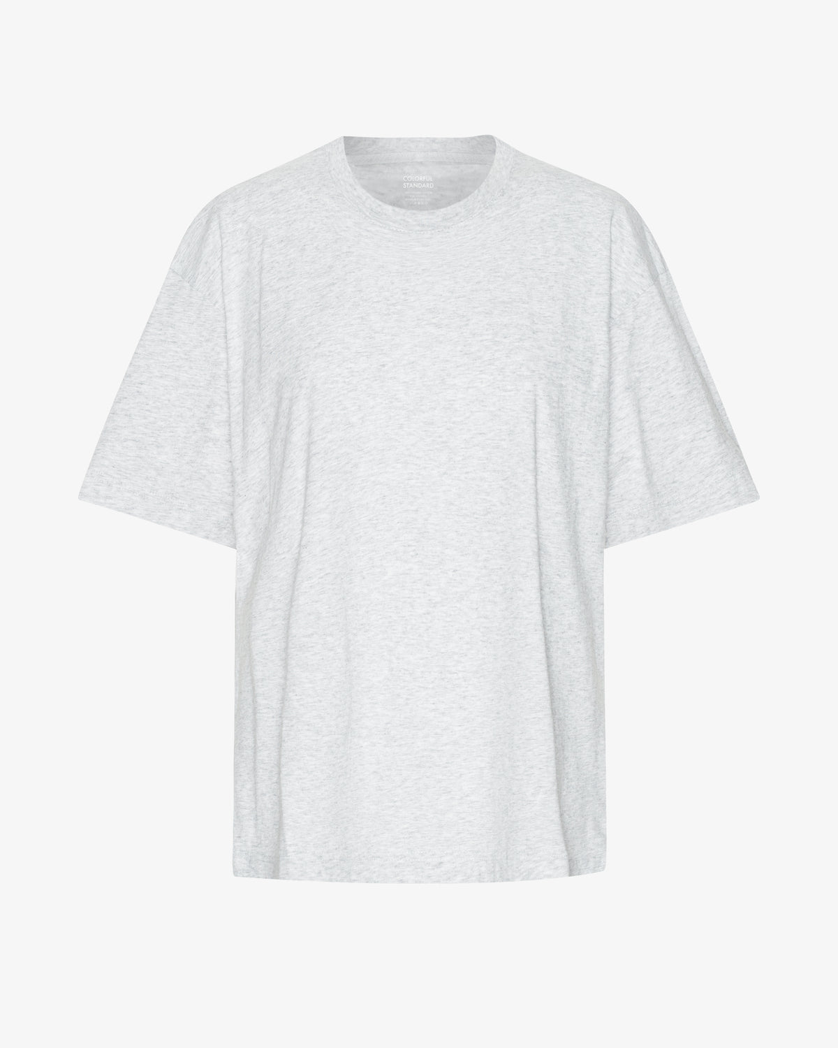 Oversized Organic T-Shirt - Snow Melange