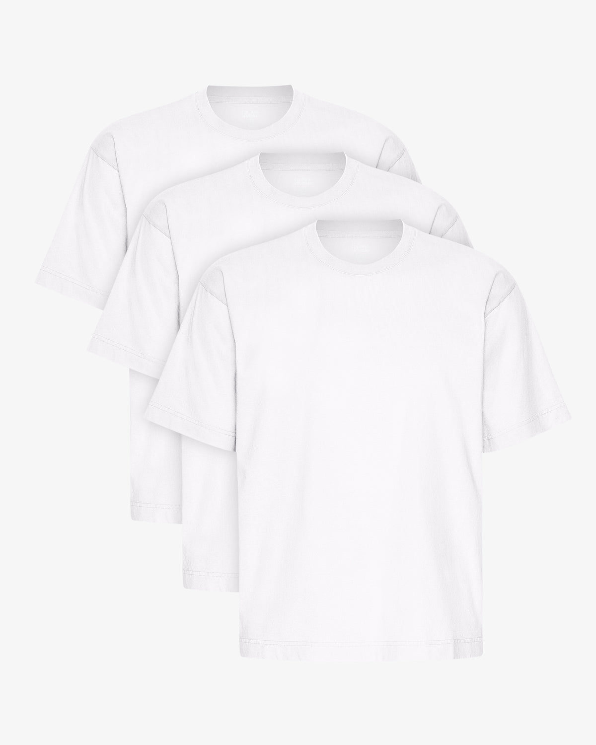 Oversized Organic T-Shirt - Optical White (3-Pack)