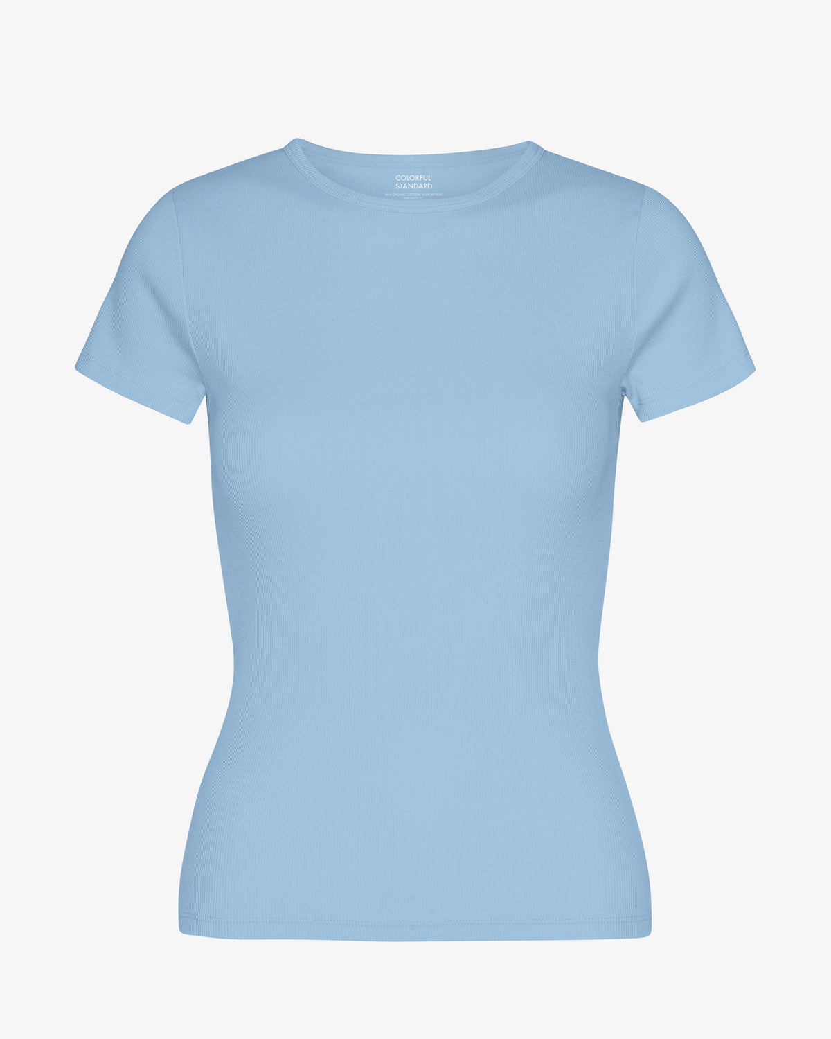 Organic Rib T-Shirt - Seaside Blue