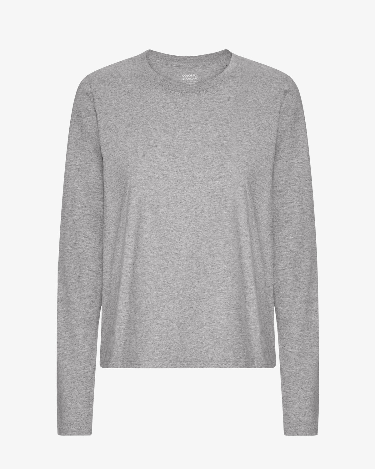 Women Organic LS T-Shirt - Heather Grey