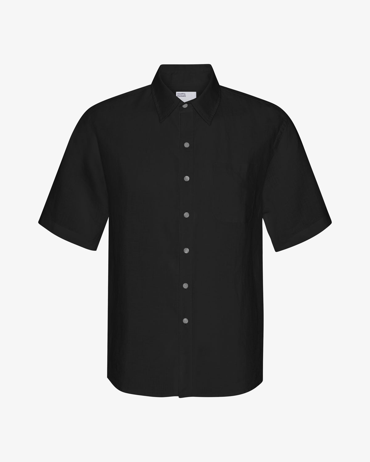 Linen SS Shirt - Deep Black