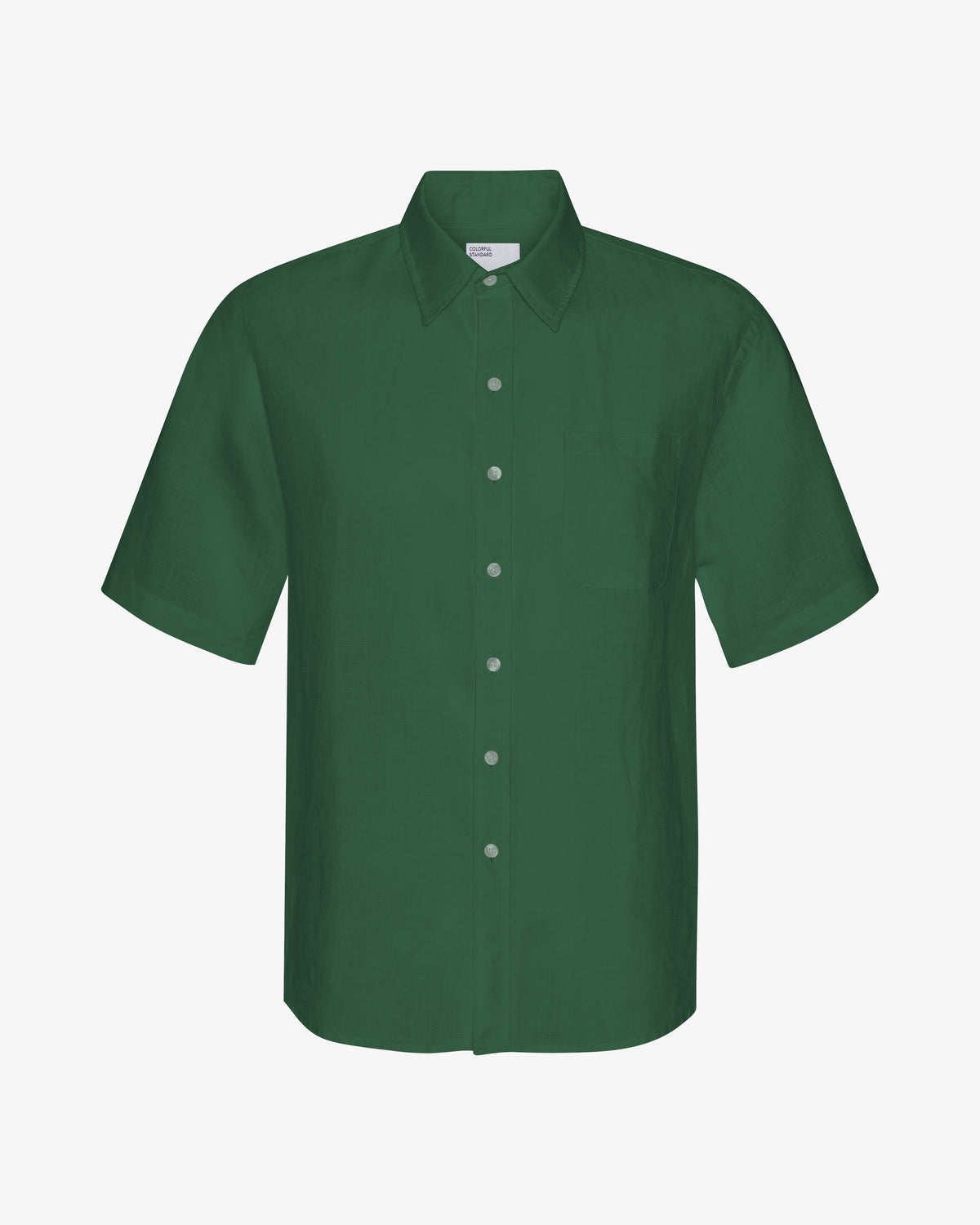 Linen SS Shirt - Emerald Green
