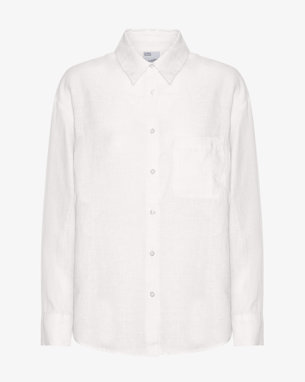Linen Oversized Shirt - Optical White