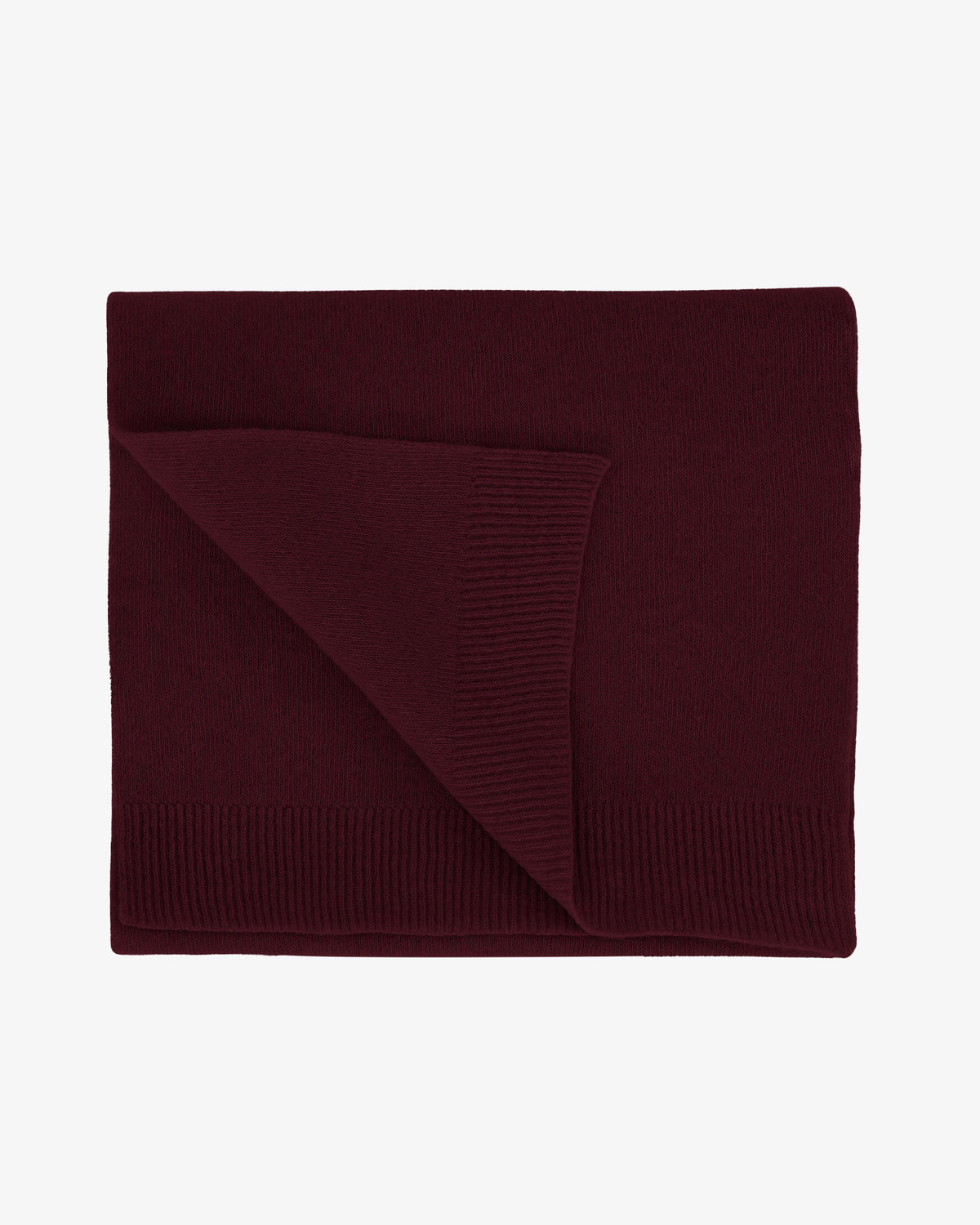 Merino Wool Scarf - Oxblood Red