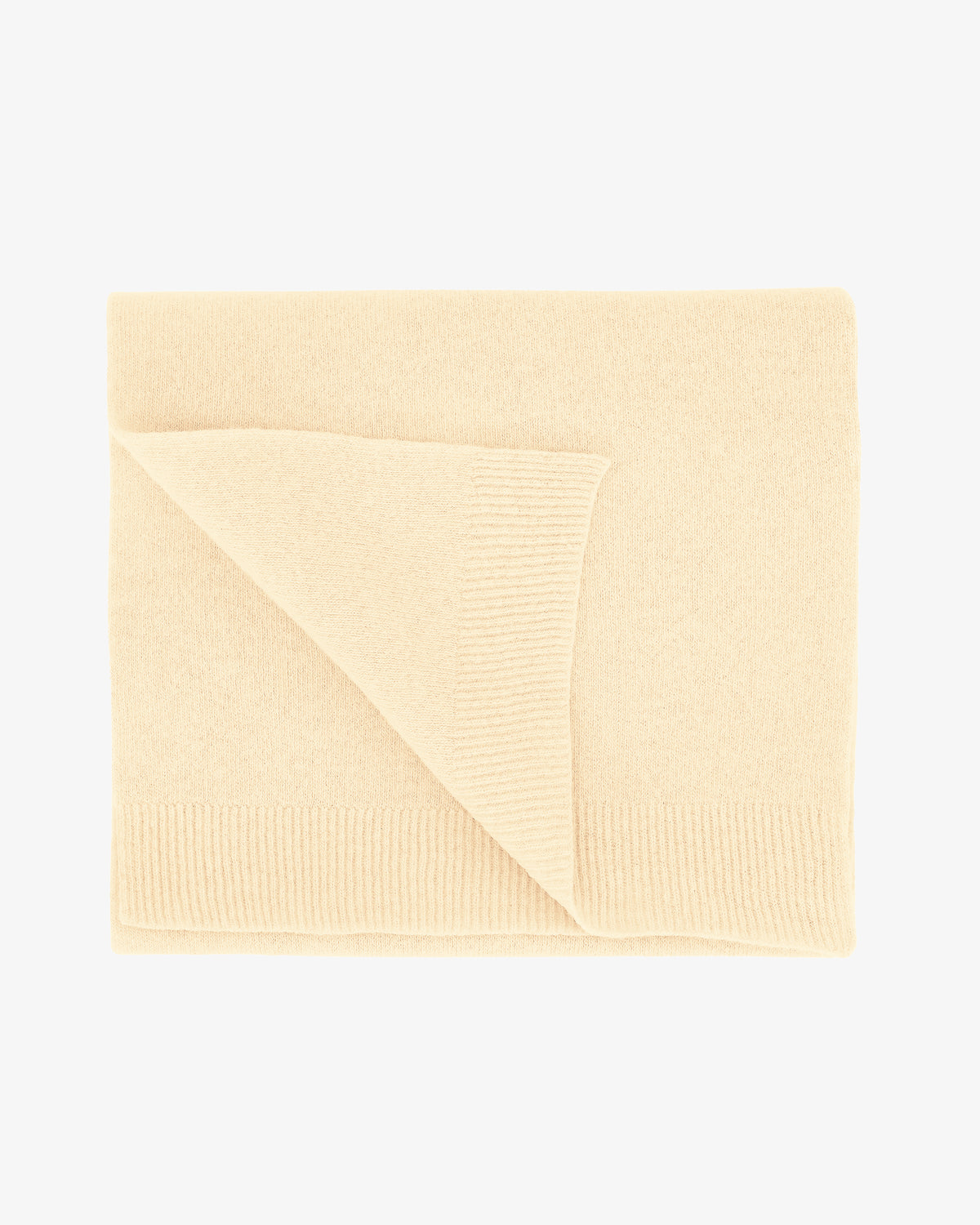 Merino Wool Scarf - Soft Yellow