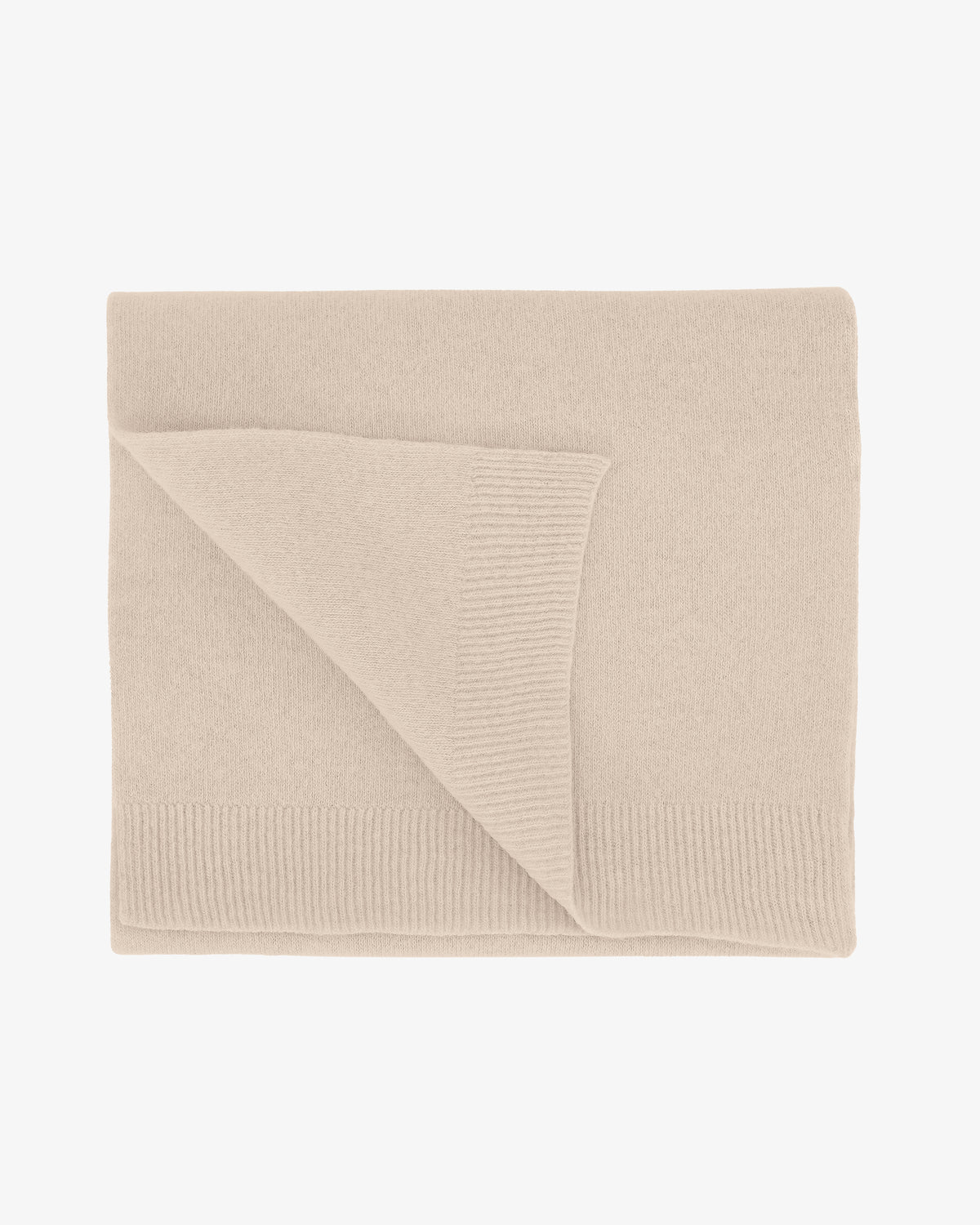 Merino Wool Scarf - Ivory White
