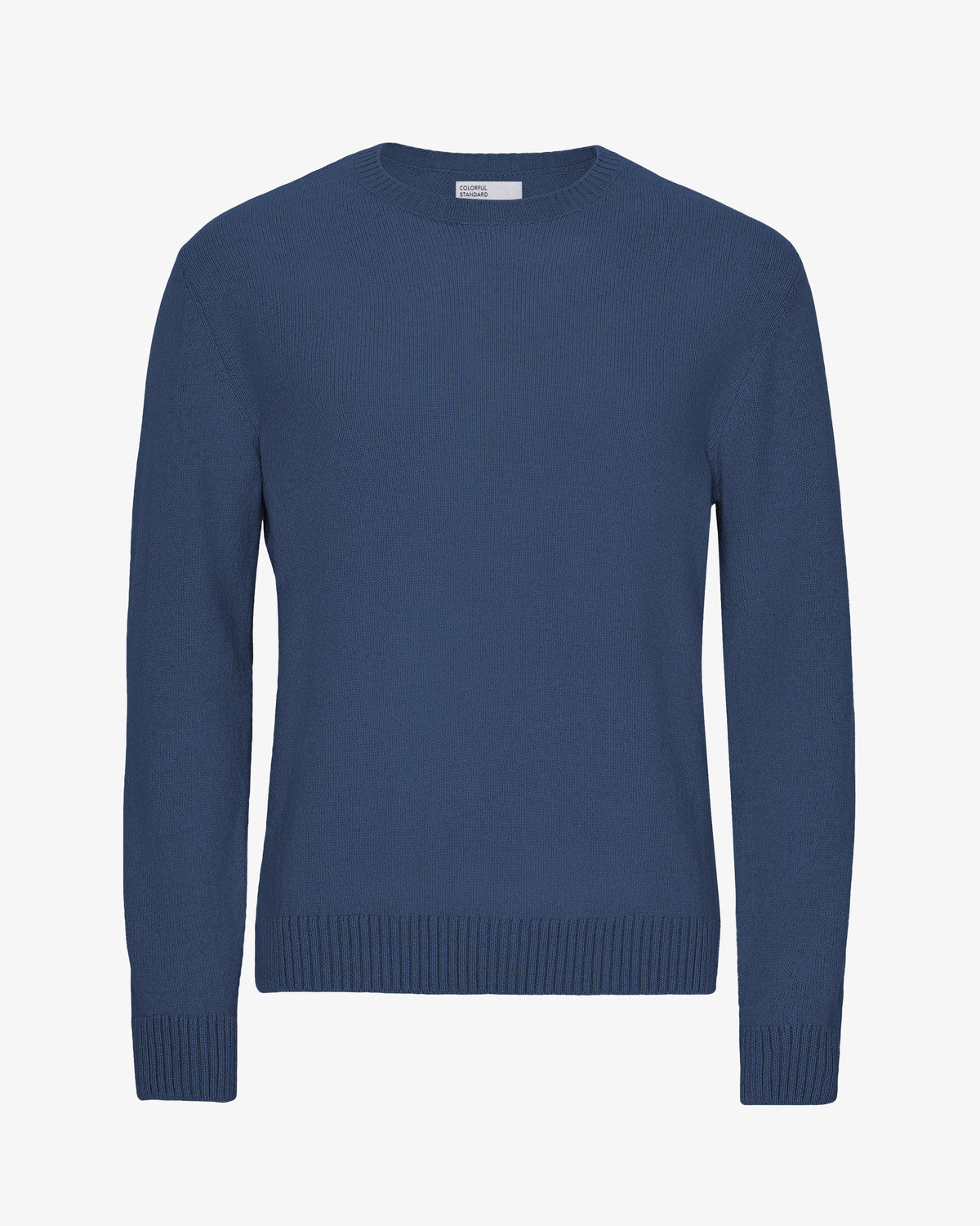 Classic Merino Wool Crew - Petrol Blue