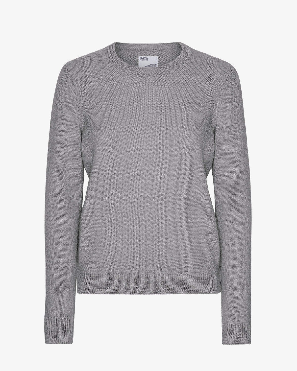 Women Classic Merino Wool Crew - Heather Grey