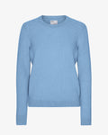 Women Classic Merino Wool Crew - Seaside Blue