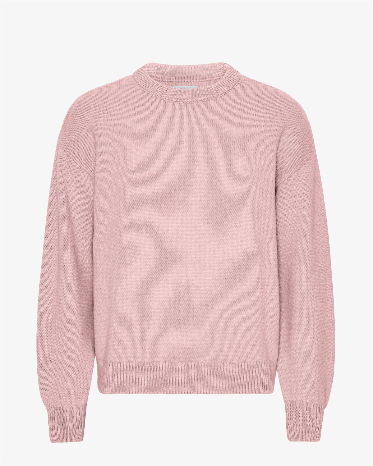 Oversized Merino Wool Crew - Faded Pink