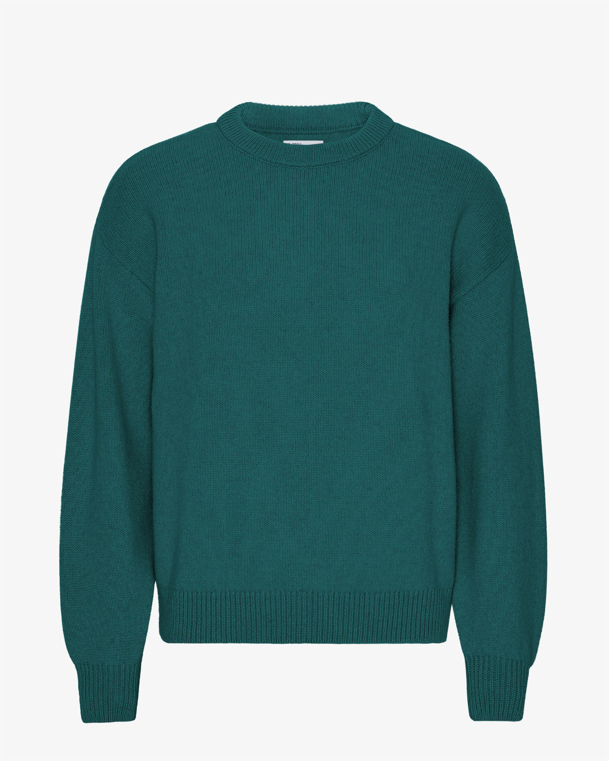 Oversized Merino Wool Crew - Ocean Green
