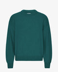 Oversized Merino Wool Crew - Ocean Green