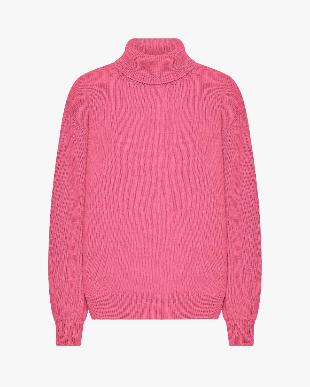 Merino Wool Turtleneck - Bubblegum Pink