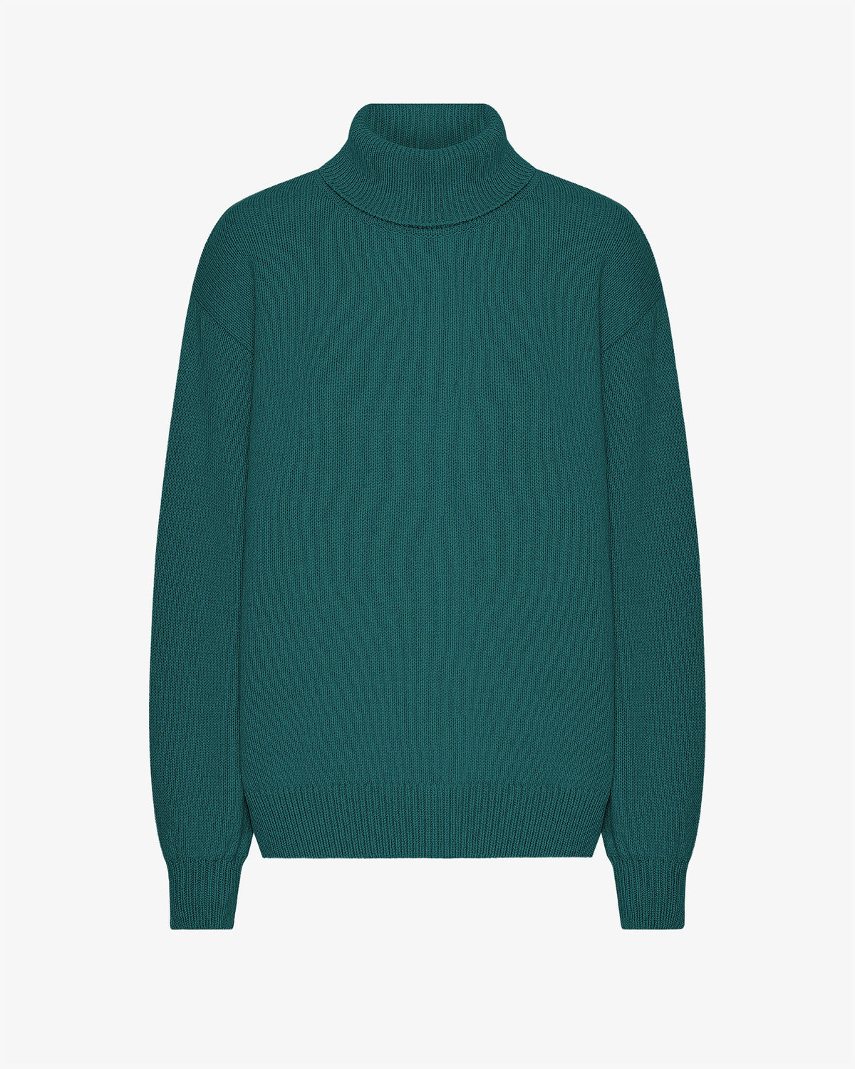 Merino Wool Turtleneck - Ocean Green