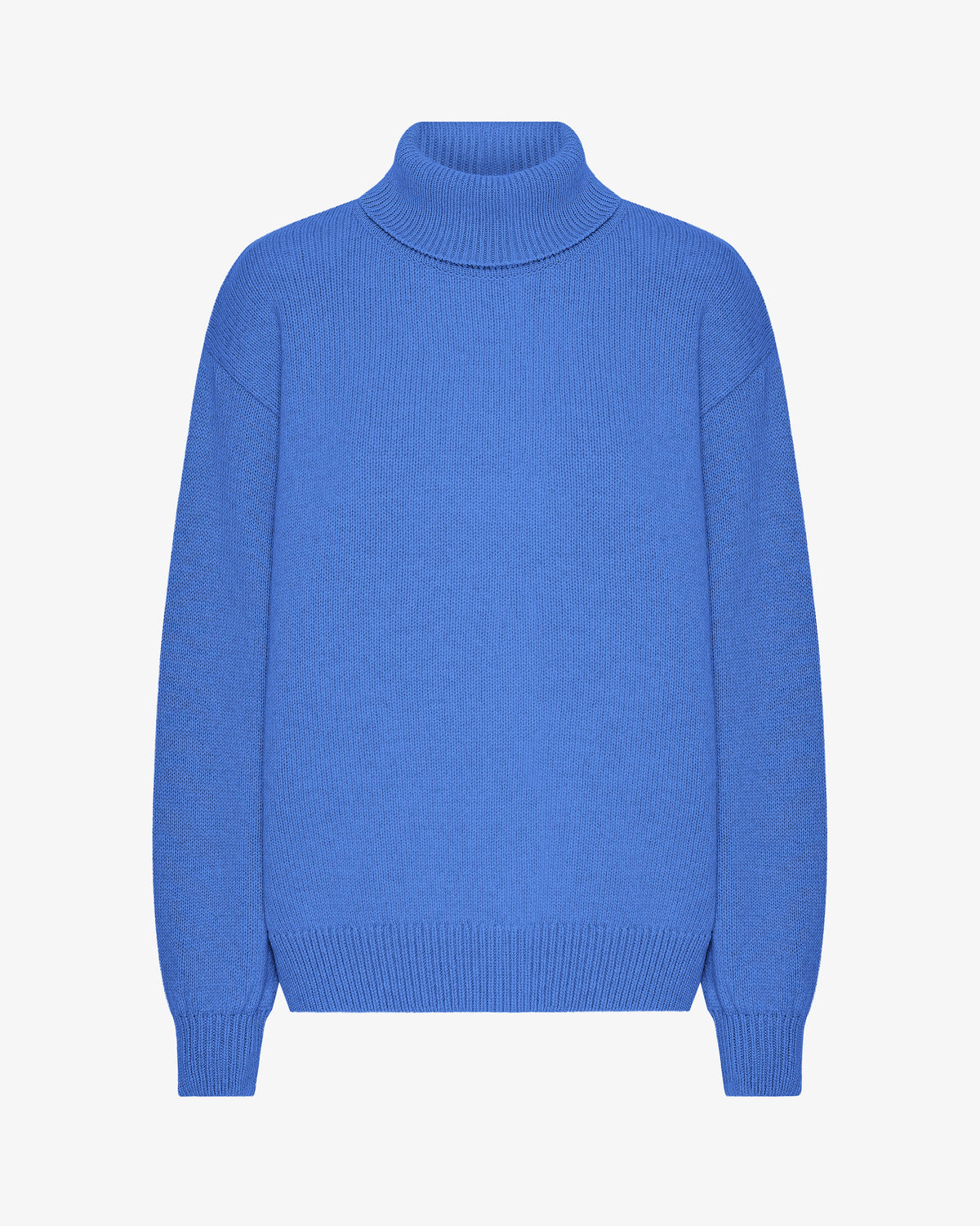 Merino Wool Turtleneck - Pacific Blue