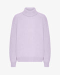 Merino Wool Turtleneck - Soft Lavender