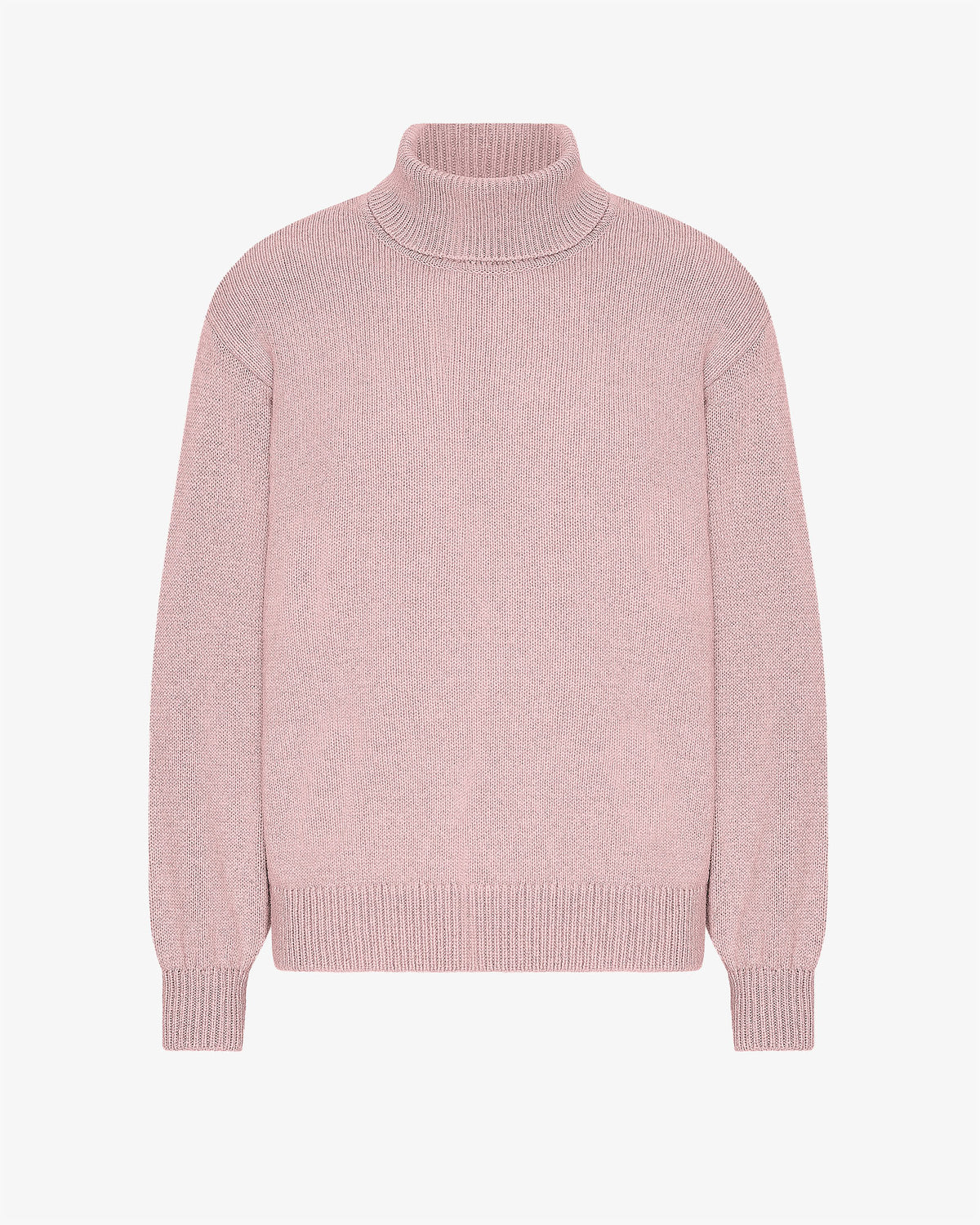 Merino Wool Turtleneck - Faded Pink