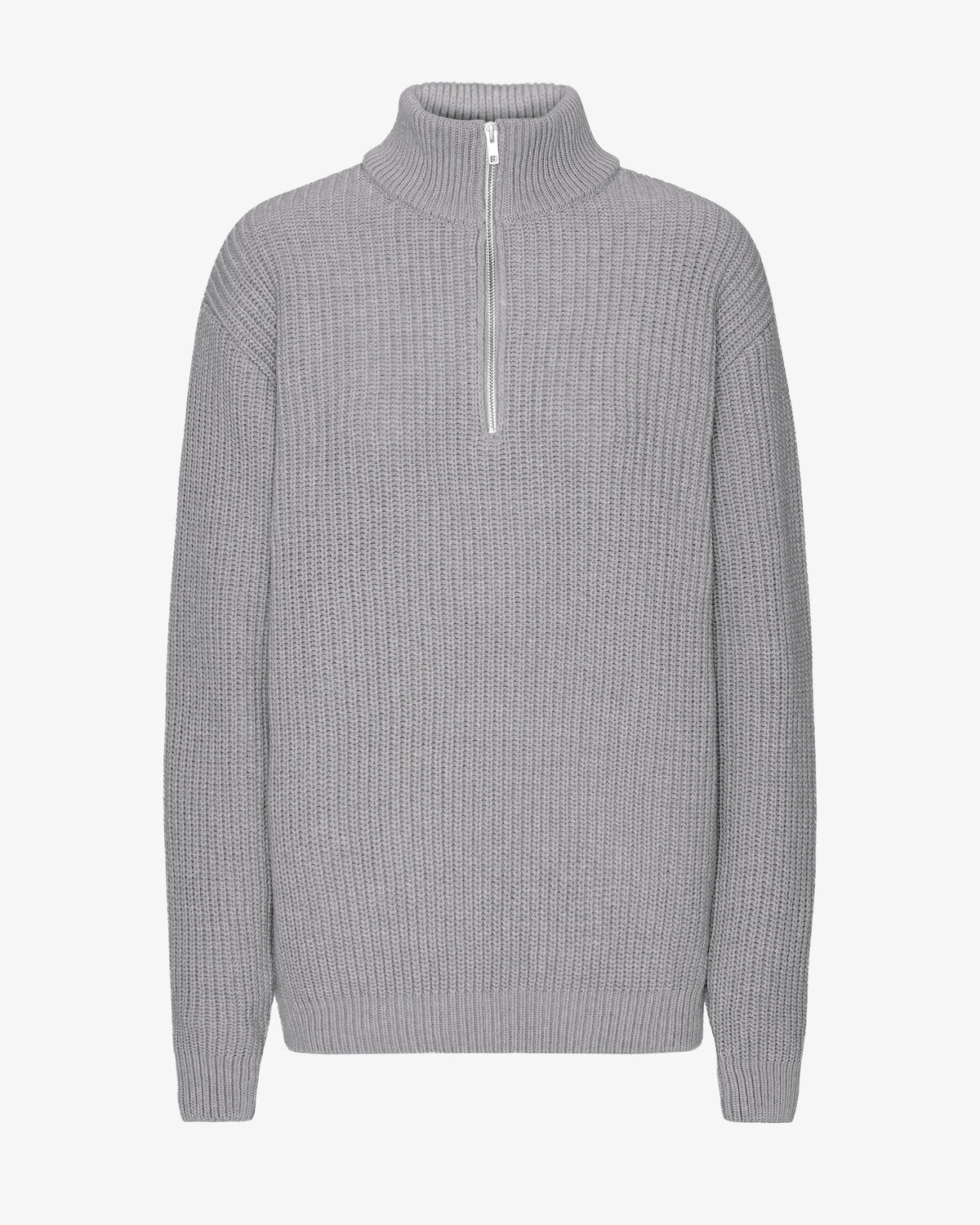 Merino Quarter Zip - Heather Grey
