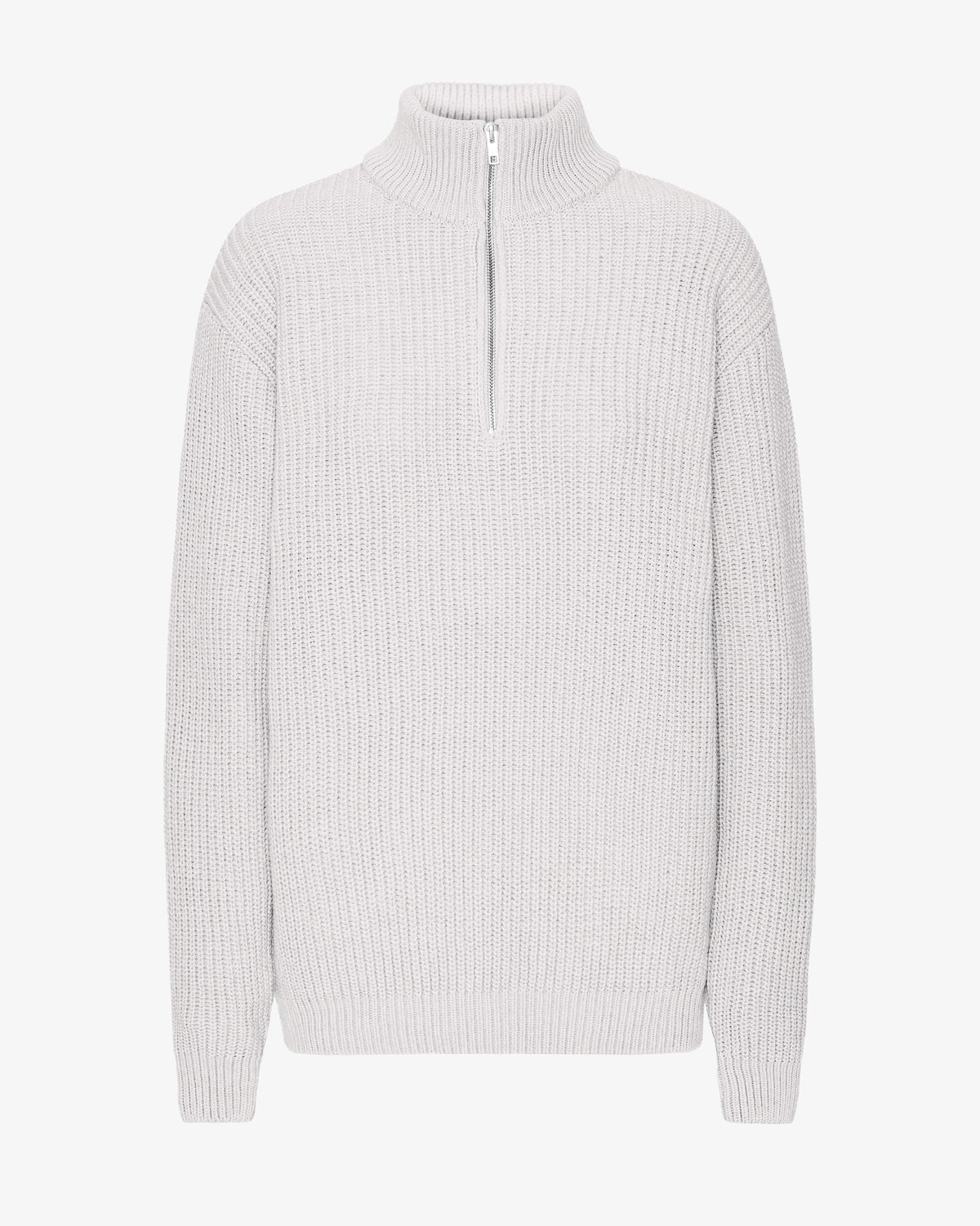 Merino Quarter Zip - Snow Melange